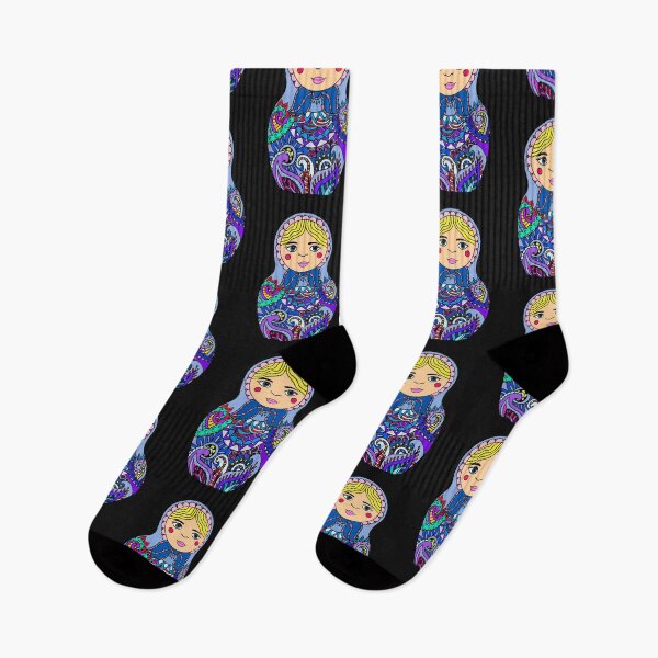 Item preview, Nesting Doll - Blue and Lilac Palette designed and sold by Niina  Niskanen.