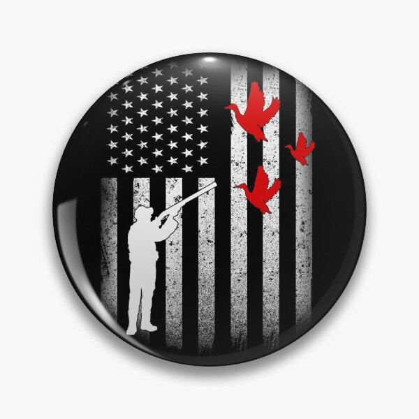 Item preview, Cool Distressed Vintage American USA Flag Duck Hunting designed and sold by Space Art.