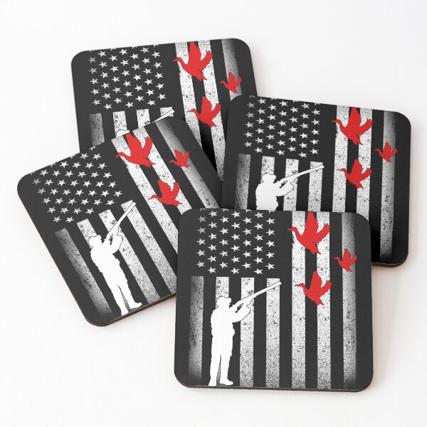 Item preview, Cool Distressed Vintage American USA Flag Duck Hunting designed and sold by Space Art.