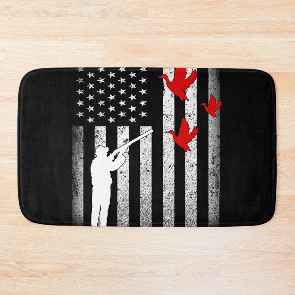 Item preview, Cool Distressed Vintage American USA Flag Duck Hunting designed and sold by Space Art.