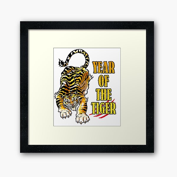 Year of the Tiger Framed Art Print