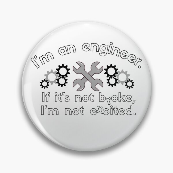 Item preview, I'm an engineer. Black and White.  designed and sold by MihaiER.