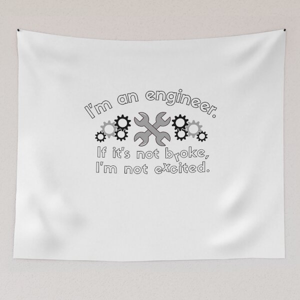 Item preview, I'm an engineer. Black and White.  designed and sold by MihaiER.