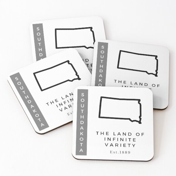 Item preview, Minimalist US State Design - South Dakota designed and sold by Gabriella Flores.