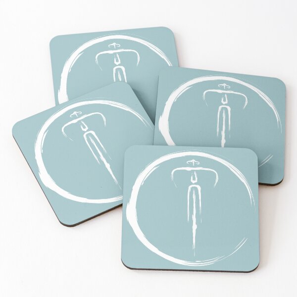 Item preview, Ink Style Bicycle Front View Enso Circle designed and sold by RabeDesigns.