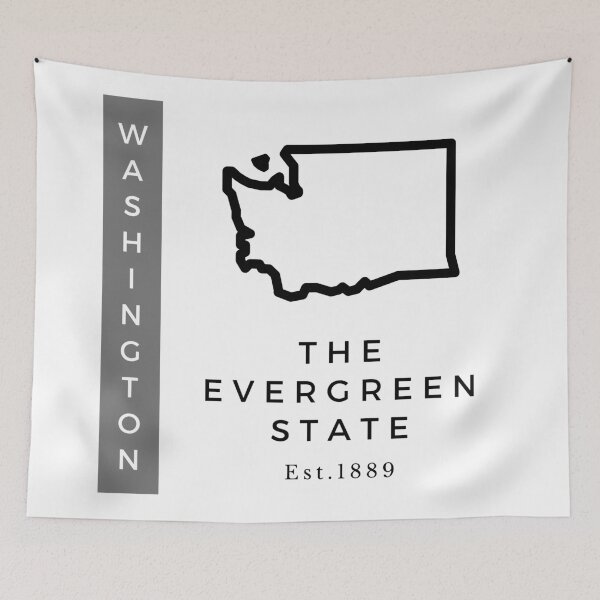 Item preview, Minimalist US State Design - Washington designed and sold by Gabriella Flores.