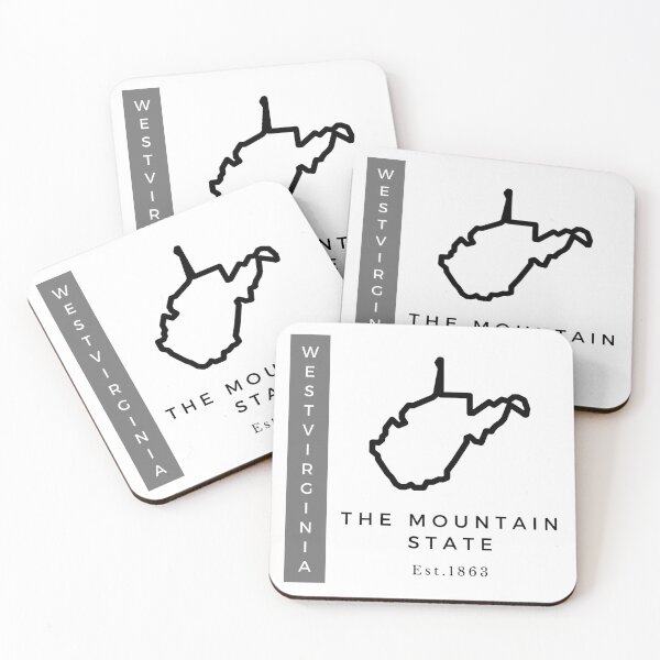 Item preview, Minimalist US State Design - West Virginia designed and sold by Gabriella Flores.