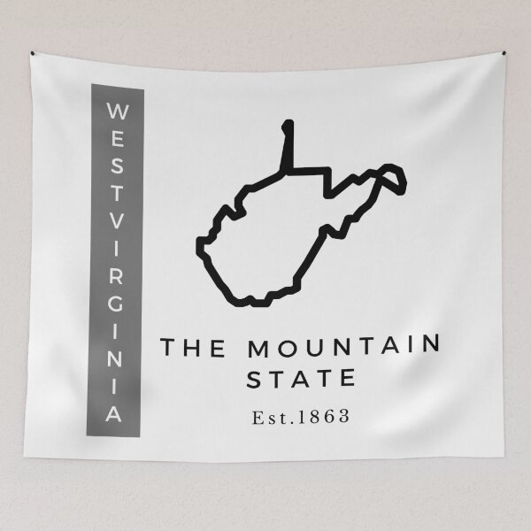 Item preview, Minimalist US State Design - West Virginia designed and sold by Gabriella Flores.