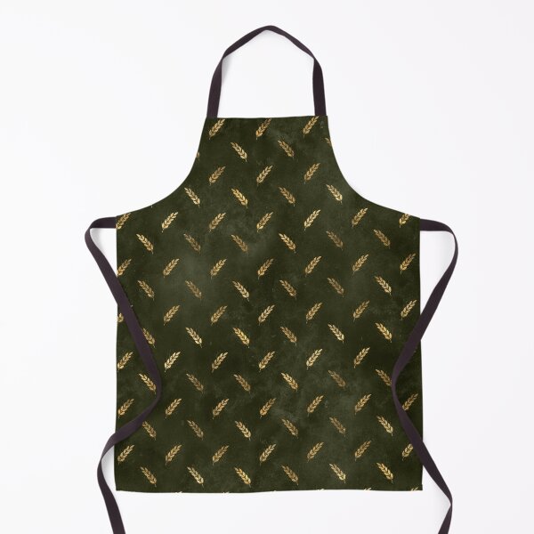 Item preview, Gold wheat pattern on a green background designed and sold by AnnieHochmann.