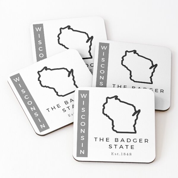 Item preview, Minimalist US State Design - Wisconsin designed and sold by Gabriella Flores.