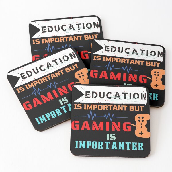 Item preview, Education Is Important But Gaming Is Importanter designed and sold by The Full Cart.