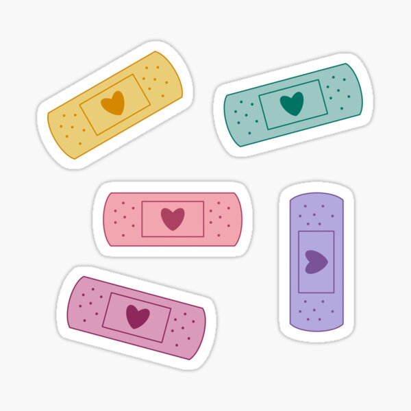 Item preview, Love plaster stickers pack designed and sold by silviasusinart.