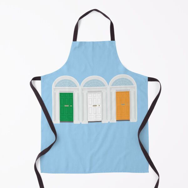 Item preview, Irish flag with Dublin's Georgian doors designed and sold by IrishItalianGuy.
