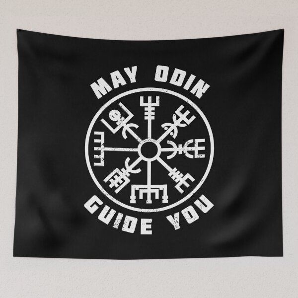Item preview, May Odin Guide You Vegvisir – Viking Compass Norse Vekig Runes Pagan Aegishjalmur designed and sold by The Green Corner.
