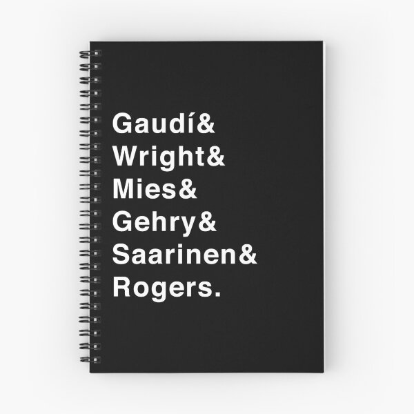 Item preview, Architects List (Gaudi, Wright, Mies van der Rohe, Gehry, Saarinen, Rogers) designed and sold by isstgeschichte.