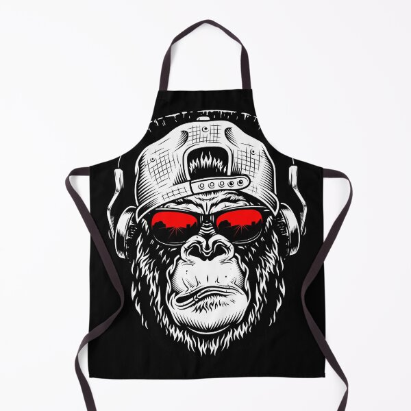 Item preview, Gorillahead with red sunglasses, cap and headphones designed and sold by froggy-stylecom.