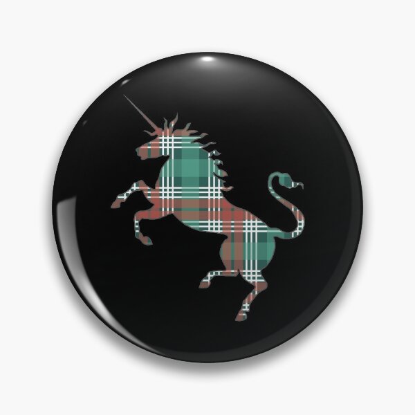 Item preview, Scottish Christmas Coloured Tartan Rearing Unicorn Silhouette  designed and sold by MacPean.