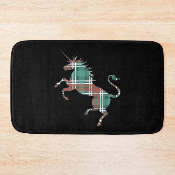 Item preview, Scottish Christmas Coloured Tartan Rearing Unicorn Silhouette  designed and sold by MacPean.