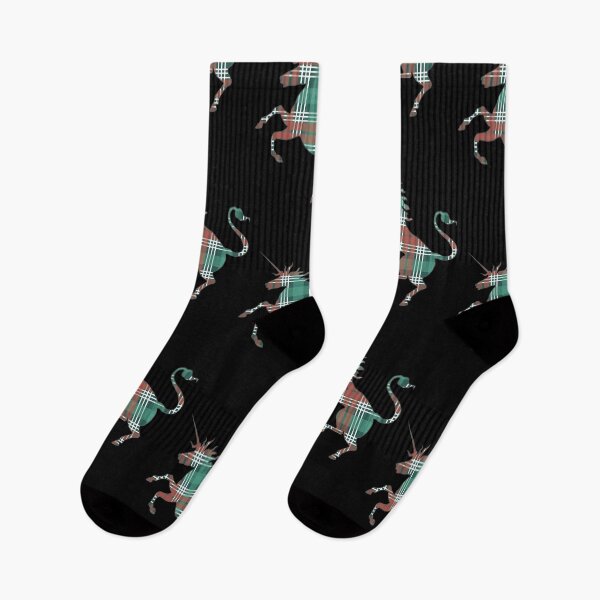Item preview, Scottish Christmas Coloured Tartan Rearing Unicorn Silhouette  designed and sold by MacPean.