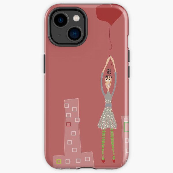 Girl with heart iPhone Tough Case