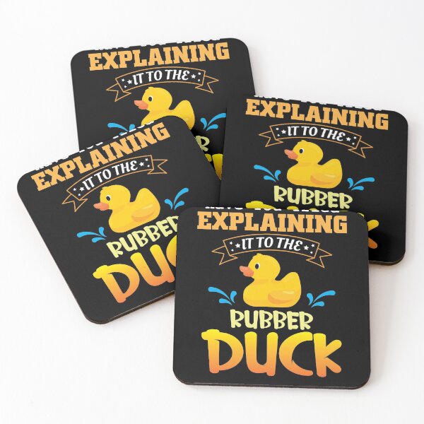 Item preview, Explain it to the rubber duck IT admin design designed and sold by Grinover.