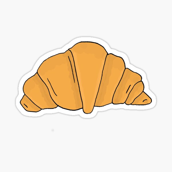 “Croissant” Sticker by elkwood | Redbubble