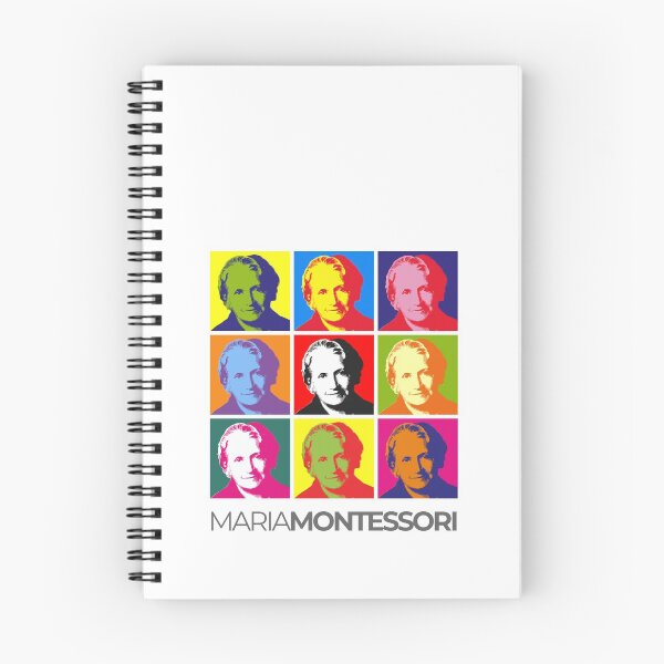 Item preview, Maria Montessori pop-art portrait poster designed and sold by CMYKStudio.