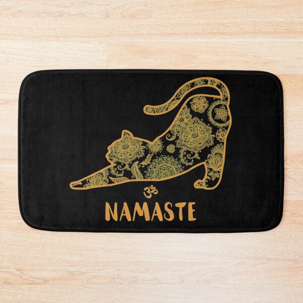 Item preview, Cat Yoga Namaste OM Funny Yoga Gift designed and sold by mlnana.