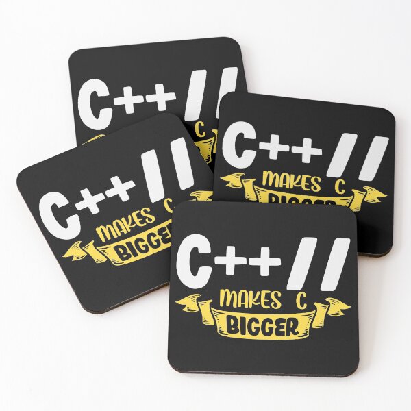 Item preview, C++// makes C bigger IT Script writing shirt designed and sold by Grinover.