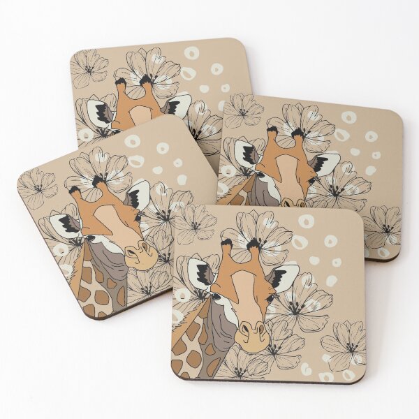 Item preview, Boho Giraffe Beige Print  designed and sold by BohoMoon.