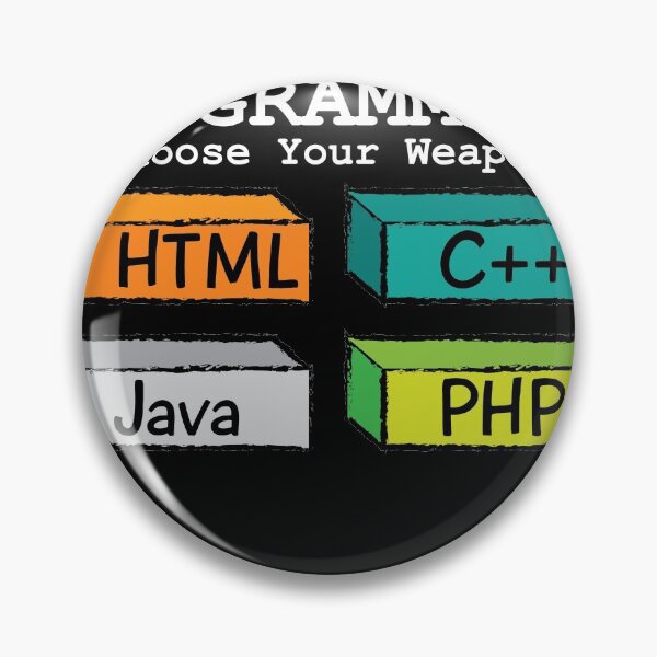 Item preview, Programmers choose your weapon HTML C++ JAVA PHP designed and sold by Grinover.