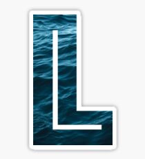 The Letter "L" Ocean Sticker