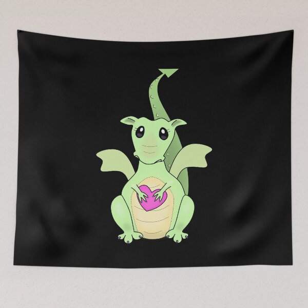 Item preview, Cute Dragon with Heart designed and sold by nutmegfairy.