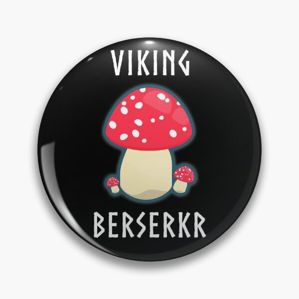 Item preview, Viking Berserker Mushrooms – Norse Viking Pirate Warrior Vekig Pagan Amanita Muscaria designed and sold by The Green Corner.