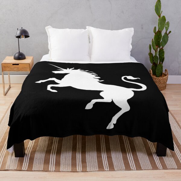 Item preview, Scottish White Rearing Unicorn Silhouette designed and sold by MacPean.