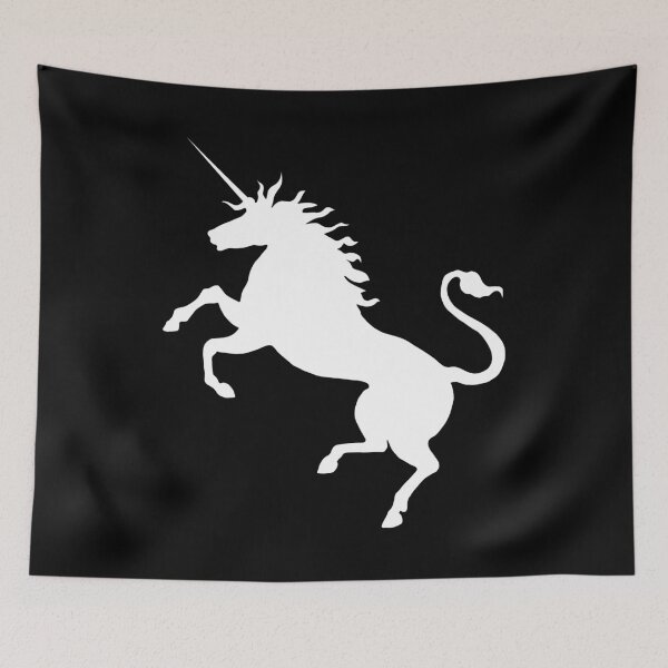 Item preview, Scottish White Rearing Unicorn Silhouette  designed and sold by MacPean.