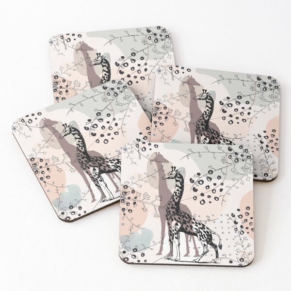 Item preview, Boho Giraffe Jungle Line Art Print  designed and sold by BohoMoon.