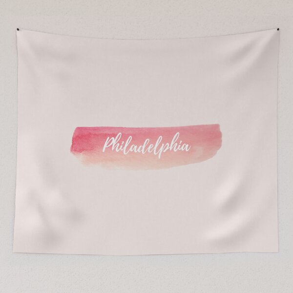 Item preview, Philadelphia - Watercolor (Pastel Rose Pink) designed and sold by CityCollection.