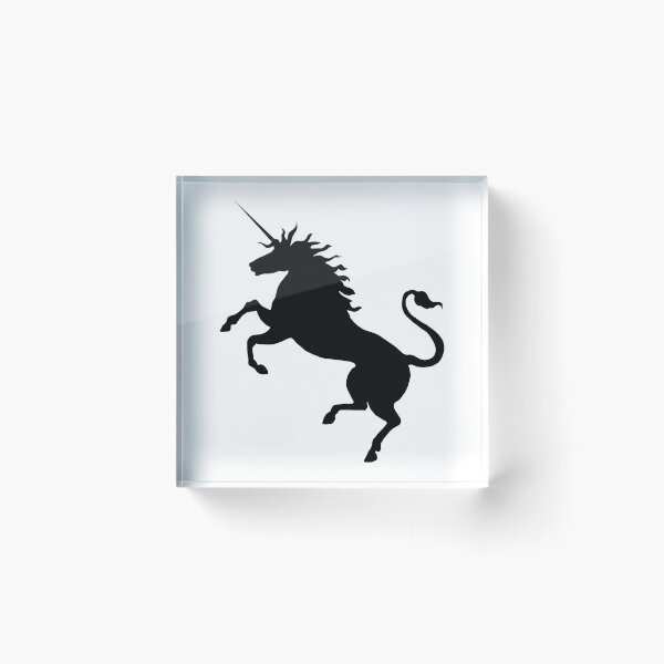Item preview, Scottish Black Rearing Unicorn Silhouette  designed and sold by MacPean.