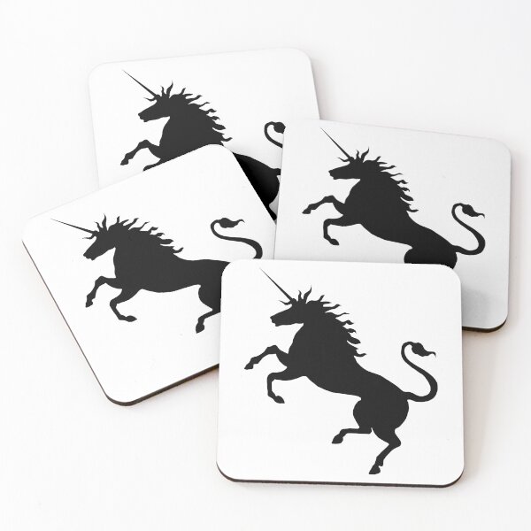 Item preview, Scottish Black Rearing Unicorn Silhouette  designed and sold by MacPean.