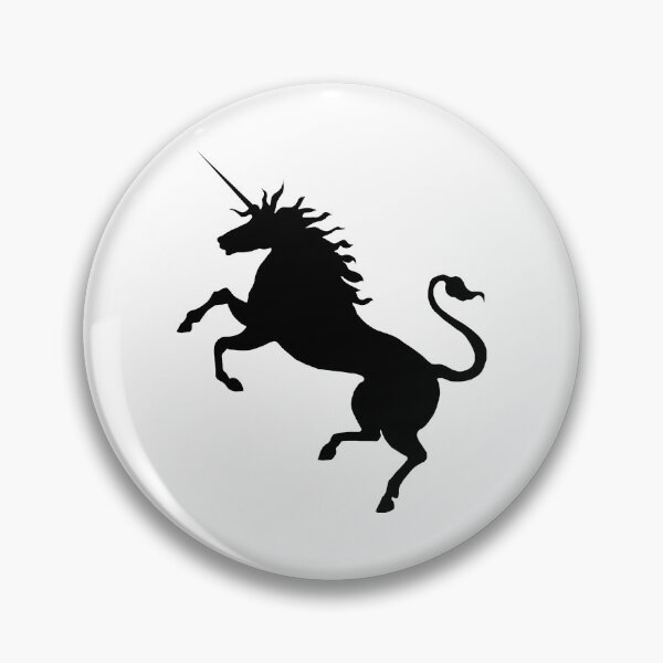 Item preview, Scottish Black Rearing Unicorn Silhouette  designed and sold by MacPean.