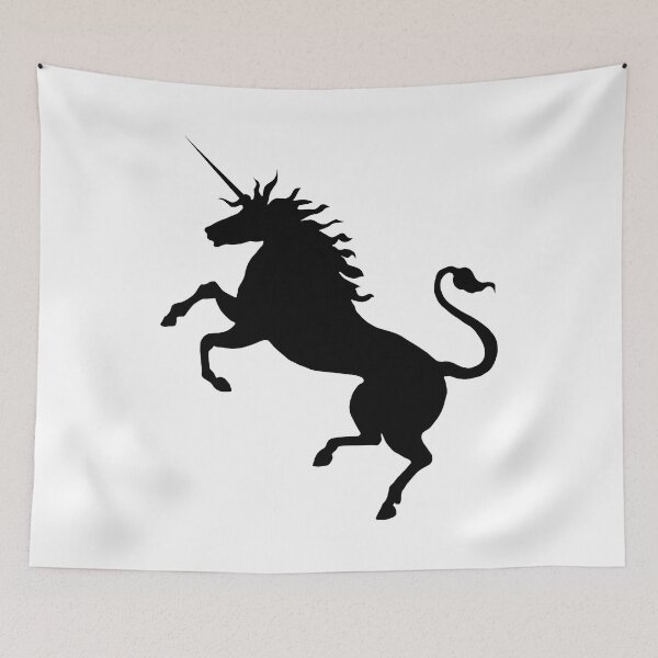 Item preview, Scottish Black Rearing Unicorn Silhouette  designed and sold by MacPean.