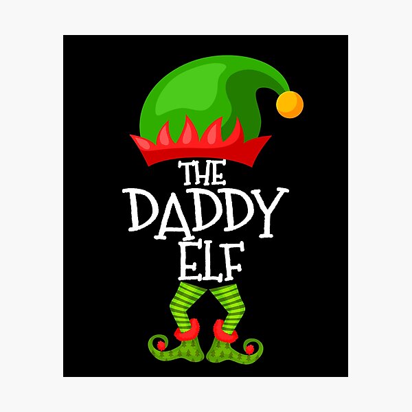 Item preview, The Daddy Elf, Funny Family Matching Group Christmas Gift designed and sold by aronia.
