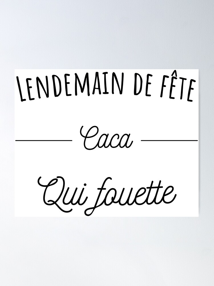 Lendemain de fête caca qui fouette cadeau beauf' T-shirt Homme