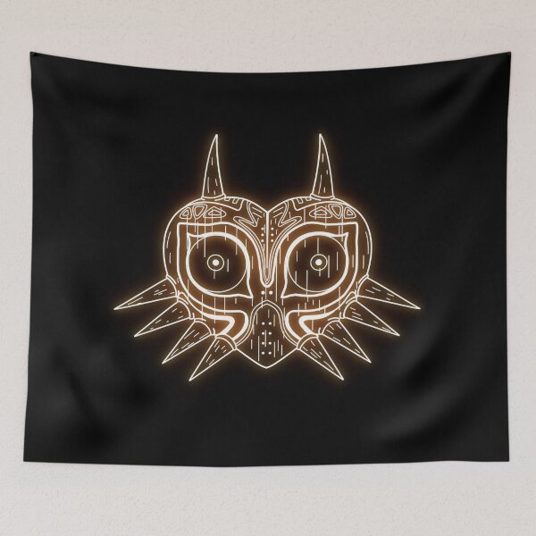 Item preview, White and orange mask designed and sold by Jess-Xs.