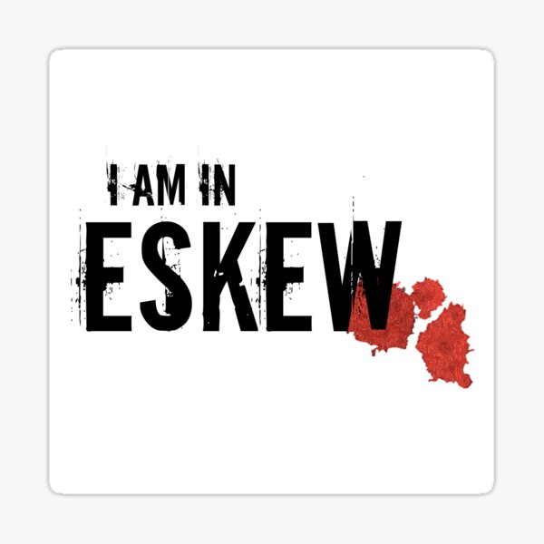 Eskew buttons & bags: Sticker