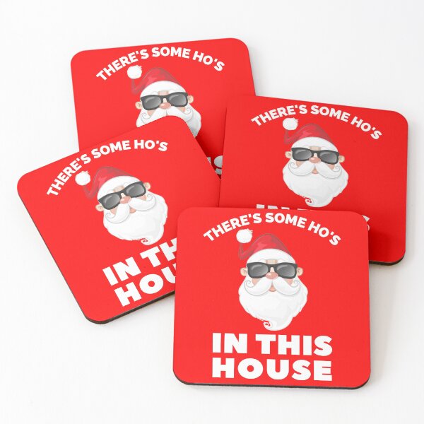 Item preview, There's Some Ho's in this House Funny Naughty Santa Claus Inappropriate Christmas 2020 Gift for Friends & Family Essential Design designed and sold by OneandHalf.