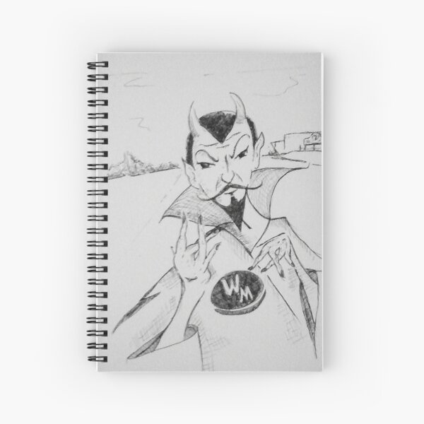 WM Blue Devils Sign Spiral Notebook