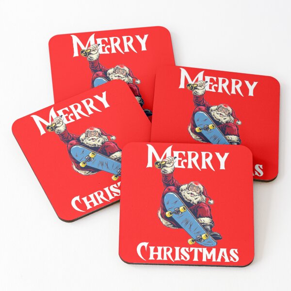 Item preview, Christmas Skateboarding Santa Merry Christmas 2020 Gift for Kids/Skateboard Lovers Design designed and sold by OneandHalf.