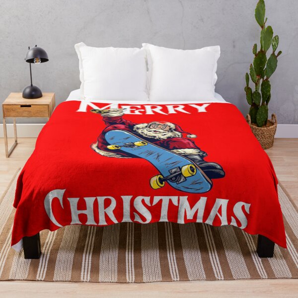 Item preview, Christmas Skateboarding Santa Merry Christmas 2020 Gift for Kids/Skateboard Lovers Design designed and sold by OneandHalf.